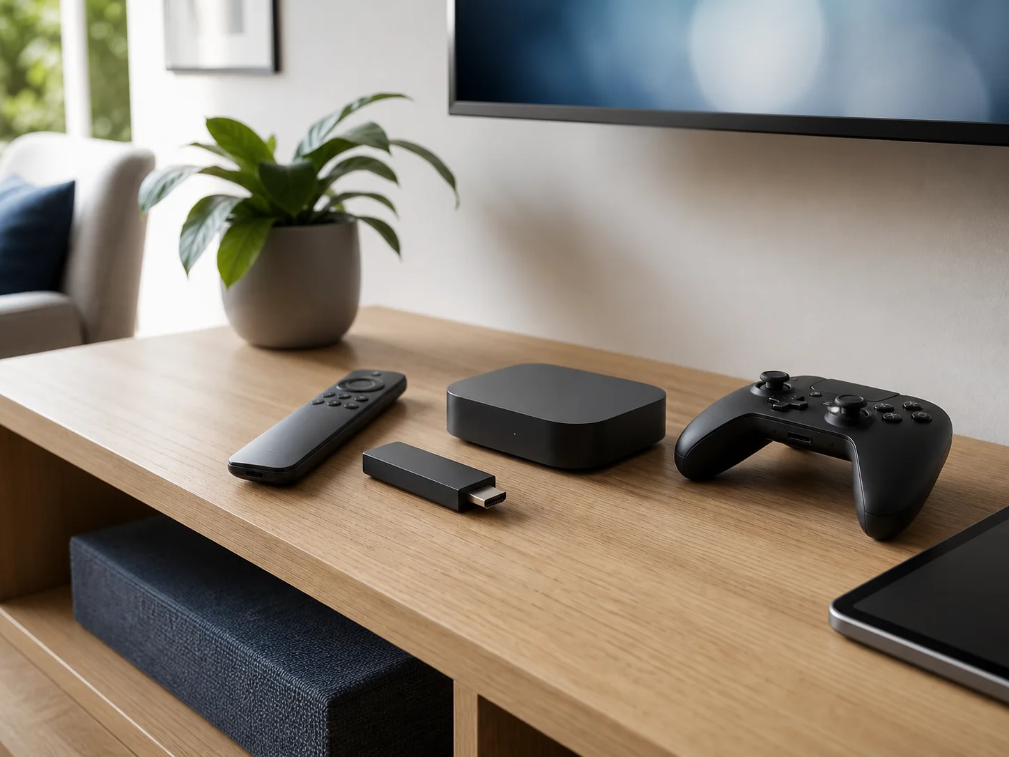 Verschiedene Streaming-Geräte als Illustration für eine IPTV-Kaufcheckliste